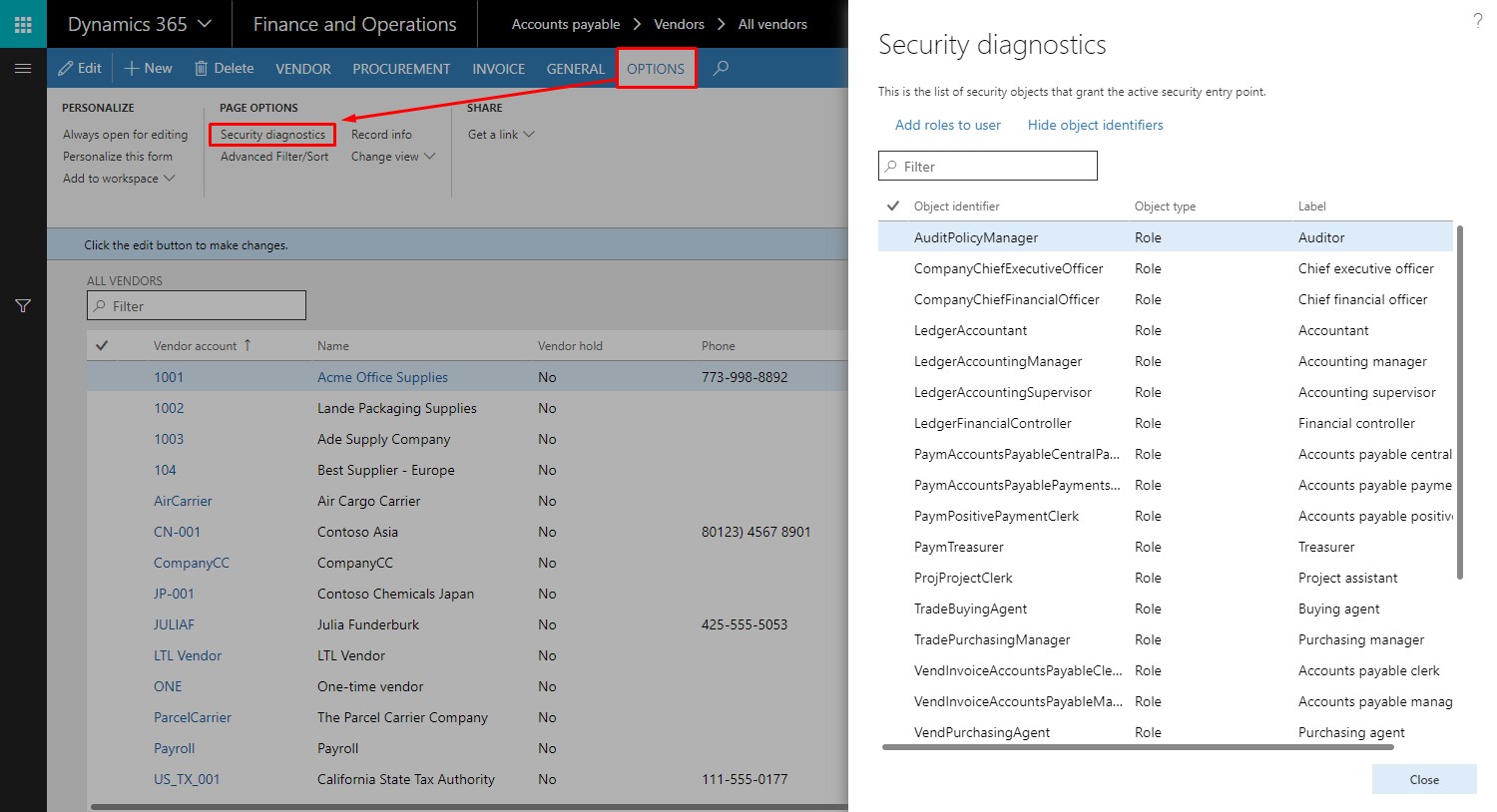 dynamics 365 for finance and operations seguridad